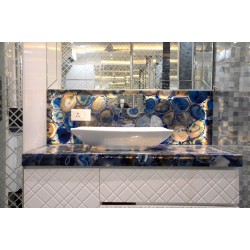 Blue Agate Bathroom Counter