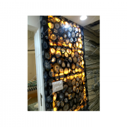 Black Agate Backlit Wall Panel