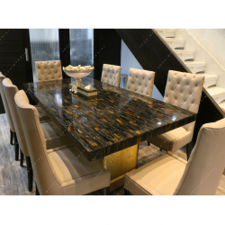 Blue Tiger Eye Dining Table
