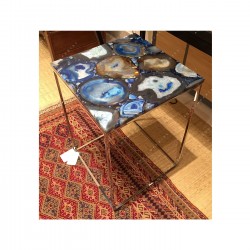 Blue Agate Corner Table Top