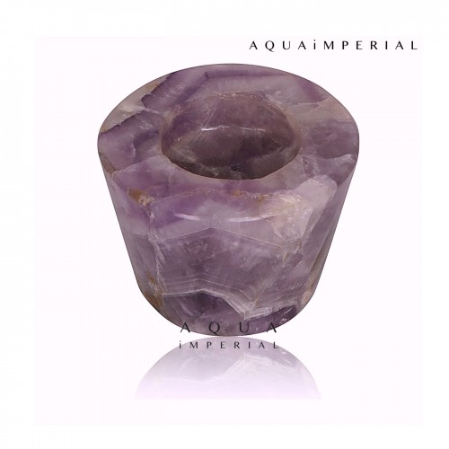 African Amethyst Cylindrical T-Light