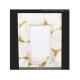 White Agate Golden Glitter Photo Frame